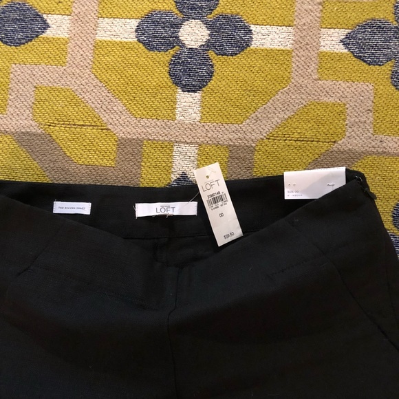 LOFT Shorts, NWT, Black, Size 00 - Picture 2 of 3